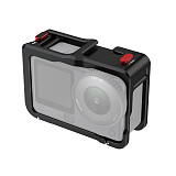 Suitable for DJI Action6 quick release sports camera rabbit cage DJI Action6 aluminum alloy portable expansion frame (black)