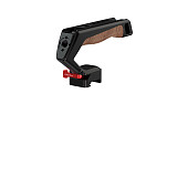 Suitable for NATO universal camera rabbit cage quick release handle micro single camera multifunctional groove wooden handle (gray/black)