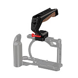 Suitable for NATO universal camera rabbit cage quick release handle micro single camera multifunctional groove wooden handle (gray/black)