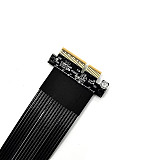 (ADT Link) PCIe 5.0x4 to x16 high-speed flexible ribbon cable with baffle Gen5 can be turned and extended by 1U (K23SF-BK/15C) (K23SF-F2/15C) (K23SL-BK/15C) (K23SL-F2/15C)