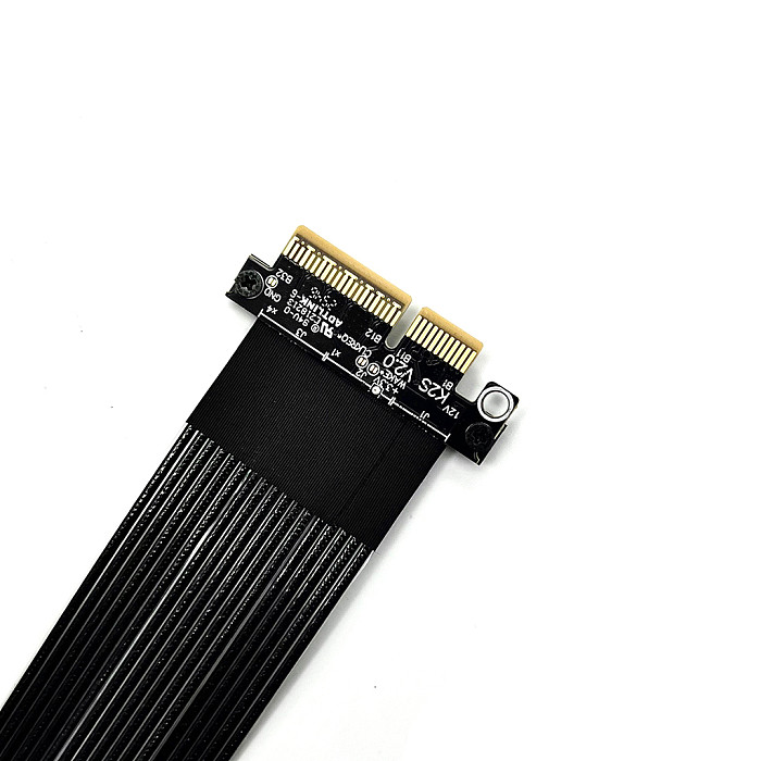 (ADT Link) PCIe 5.0x4 to x16 high-speed flexible ribbon cable with baffle Gen5 can be turned and extended by 1U (K23SF-BK/15C) (K23SF-F2/15C) (K23SL-BK/15C) (K23SL-F2/15C)