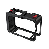 Suitable for DJI Action6 quick release sports camera rabbit cage DJI Action6 aluminum alloy portable expansion frame (black)