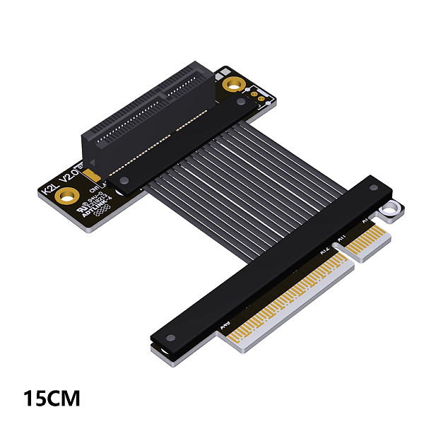 ADT Link 5.0 PCI-E x4 extension cable adapter x8 supports network cards, hard drives, and USB cards. (ADT Link) M.2 NVMe to PCIe x4 extension adapter, high-speed lossless ribbon cable supporting PCIe 5.0