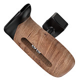 NATO universal camera rabbit cage sliding groove quick release side handle suitable for Smog DSLR camera wooden handle (gray/black)