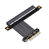 (ADT Link) PCIe 5.0x4 to x16 high-speed flexible ribbon cable with baffle Gen5 can be turned and extended by 1U (K23SF-BK/15C) (K23SF-F2/15C) (K23SL-BK/15C) (K23SL-F2/15C)