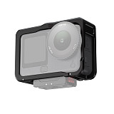 Suitable for DJI Action6 quick release sports camera rabbit cage DJI Action6 aluminum alloy portable expansion frame (black)