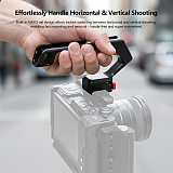 Suitable for NATO universal camera rabbit cage quick release handle micro single camera multifunctional groove wooden handle (gray/black)