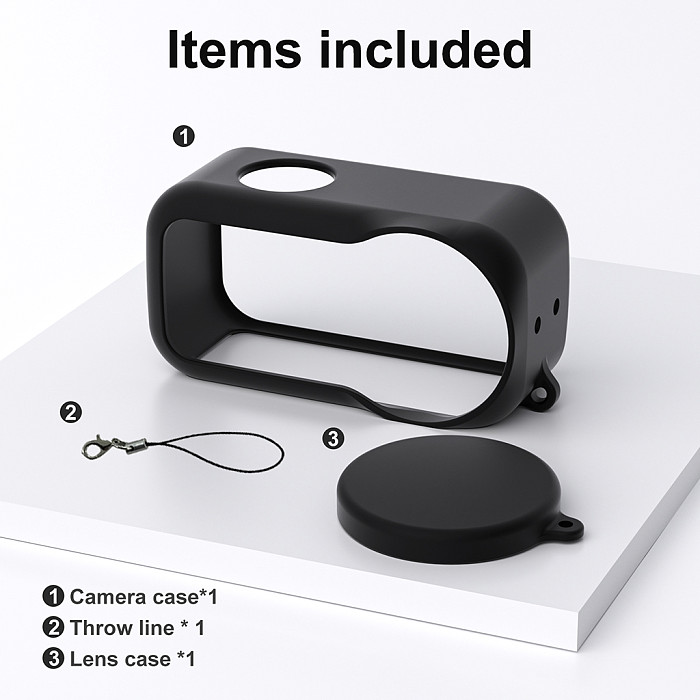 Silicone Protective Case Cover for DJI Nano - Anti-Scratch & Shockproof Bumper Skin, Black