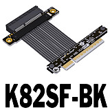 (ADT-Link) 5.0 PCI-E x4 to x8 Extension Adapter Supports Network Cards Hard Drives USB Cards K82SF-BK/15CM