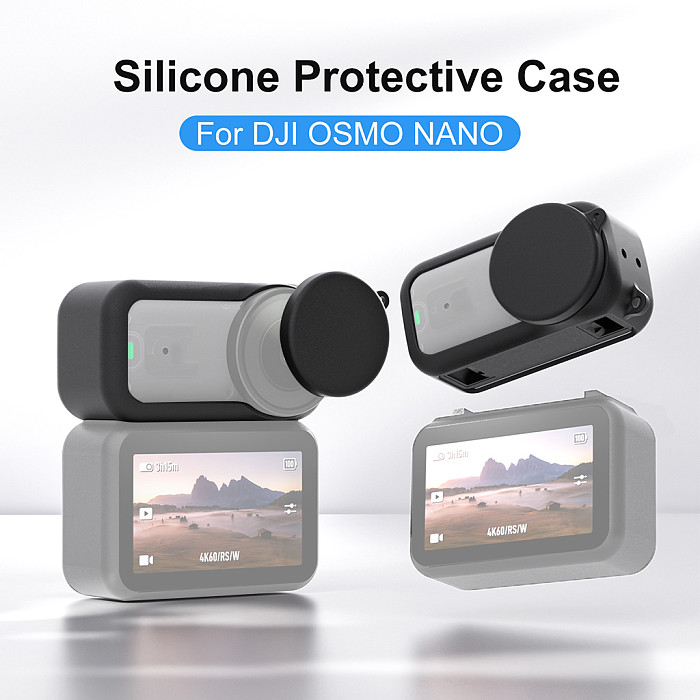 Silicone Protective Case Cover for DJI Nano - Anti-Scratch & Shockproof Bumper Skin, Black