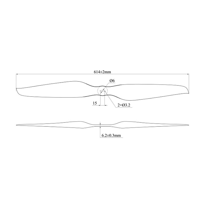 Martin Propeller 24-inch Carbon Fiber Integrated Reversible Propeller Set 2478 TL3034 Carbon Fiber
