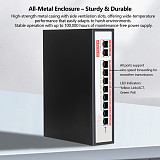 POE Surveillance Switch, National Standard 4-Port/8-Port/16-Port/24-Port Standard POE Power Supply Switch, 48V Ethernet Cable Power Supply 5 Ports/100Mbps/6 Ports/100Mbps/6 Ports/Gigabit/1Gbps/8-Port/100Mbps/96W
