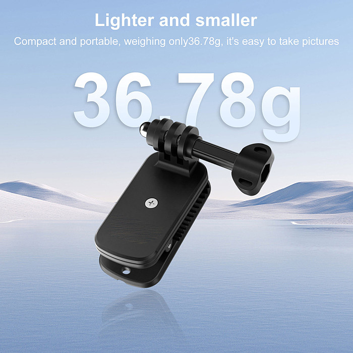for DJI Nano 360° Angle Adjustable Hat Clip for Horizontal/Vertical Shooting - Simple Clip - Plastic