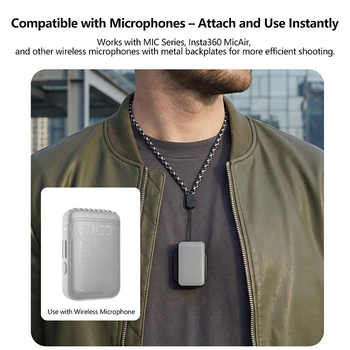 for DJI Nano Camera Magnetic Lanyard Neck Strap Chest Mount Accessory Chest Mount Bracket First-Person View Shooting Plastic