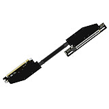 (ADT-Link) Graphics Card Extension Cable Dual Reverse Bend PCIe 5.0 x16 Full Speed Stable Compatible with Chassis Servers