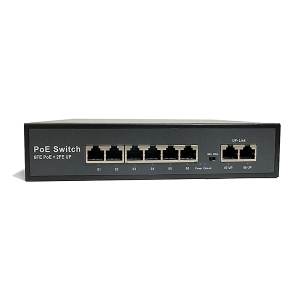 POE Surveillance Switch, National Standard 4-Port/8-Port/16-Port/24-Port Standard POE Power Supply Switch, 48V Ethernet Cable Power Supply 5 Ports/100Mbps/6 Ports/100Mbps/6 Ports/Gigabit/1Gbps/8-Port/100Mbps/96W