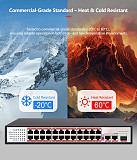POE Surveillance Switch, National Standard 4-Port/8-Port/16-Port/24-Port Standard POE Power Supply Switch, 48V Ethernet Cable Power Supply 5 Ports/100Mbps/6 Ports/100Mbps/6 Ports/Gigabit/1Gbps/8-Port/100Mbps/96W