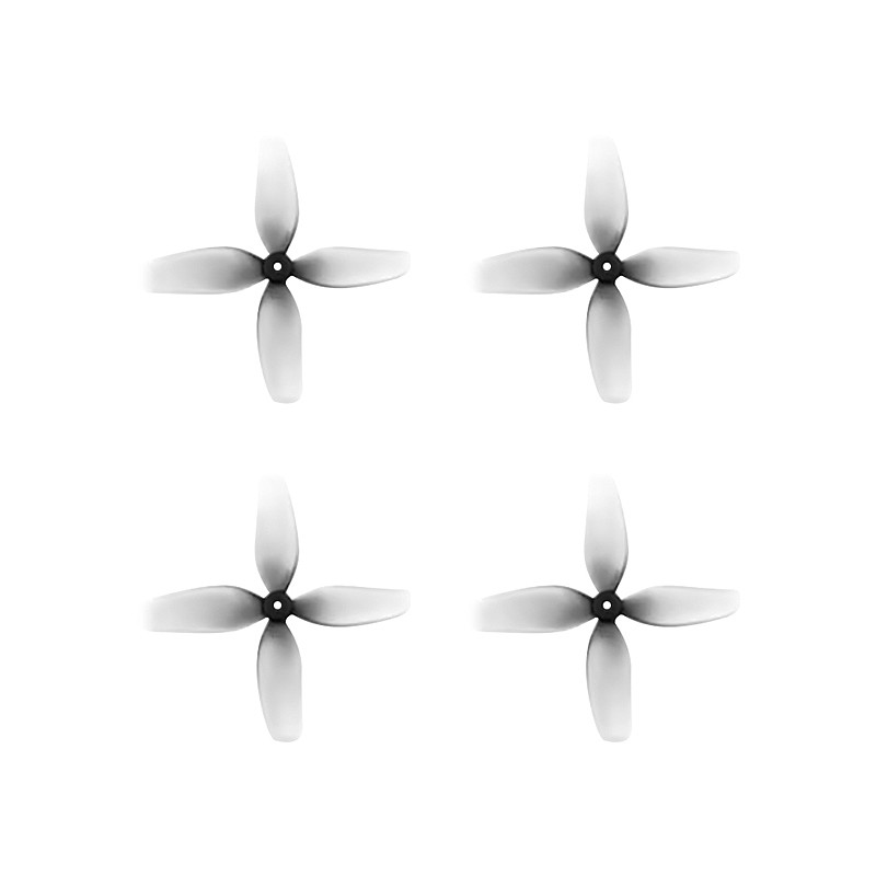 HQProp Ultralight Whoop Prop 1.8x1.1x4 (45mm) – Gray 4-Blade (2CW+2CCW) for Tiny Whoop / Micro Drone – PC Durable