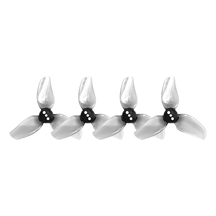 HQProp T2.2x2x3 Tri-Blade Propeller – Gray (2CW+2CCW) for FPV Drone – 2.2 Inch PC Durable Props