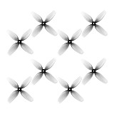 HQProp Ultralight Whoop Prop 1.8x1.1x4 (45mm) – Gray 4-Blade (2CW+2CCW) for Tiny Whoop / Micro Drone – PC Durable