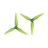 HQProp & Ethix P2 5.1x2.9x3 Tri-Blade Propeller – Yellow/Green Mix (2CW+2CCW) for FPV Freestyle Drone – PC Material