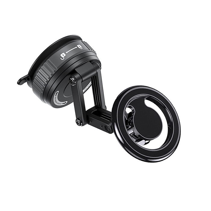 Magnetic Vacuum Suction Cup Car Phone Holder 360°Rotating Vacuum Car Mount For Magsafe Cell Phone Bracket Smartphone Live Stream