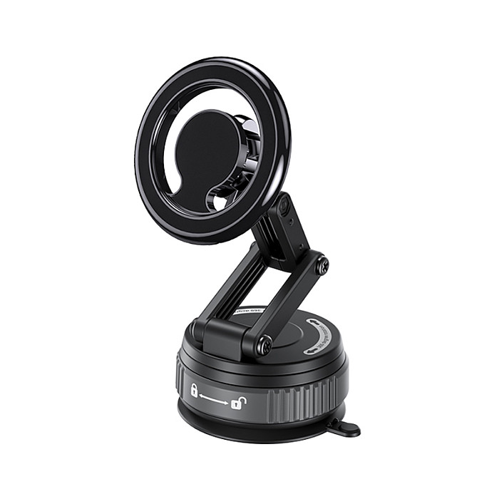 Magnetic Vacuum Suction Cup Car Phone Holder 360°Rotating Vacuum Car Mount For Magsafe Cell Phone Bracket Smartphone Live Stream