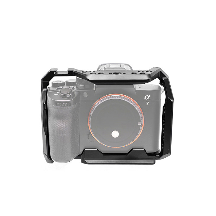 A7M5 Camera Cage for Sony A7M5/A7R5/A7M4 SLR Camera Rig Protective Frame with Cold Shoe Mount for 38mm Arca Swiss Tripod Adapter