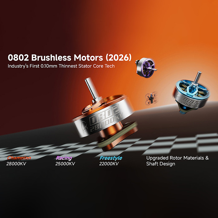 (BETAFPV）0802 Brushless Motors (2026)（01050026）