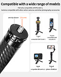 XT-XINTE 360° Ball Head One Click Quick Open Cold Shoe Magnetic Tripod with 1/4 Screw for GoPro Insta360 POCKET4 DSLR LED Phone Multi Expansion