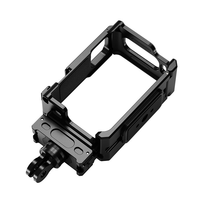 XT-XINTE Lightweight 78g Aluminum Camera Cage for Insta360 Go Ultra Quick Mount Protection Anti Fall Multi Expansion Action Photography