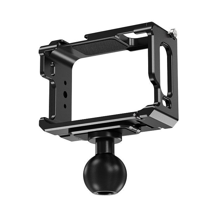 XT-XINTE Lightweight 78g Aluminum Camera Cage for Insta360 Go Ultra Quick Mount Protection Anti Fall Multi Expansion Action Photography