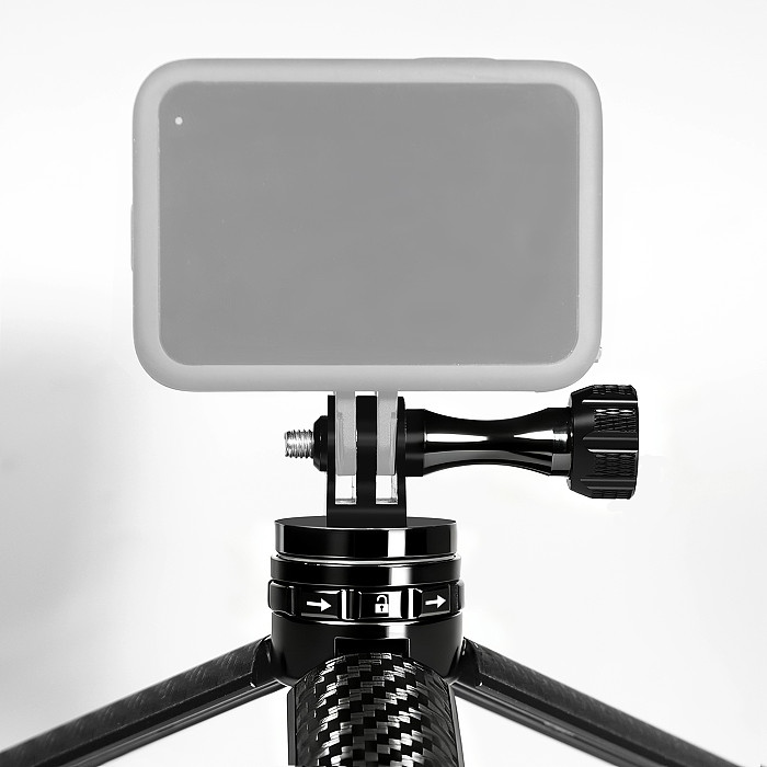 XT-XINTE 360° Ball Head One Click Quick Open Cold Shoe Magnetic Tripod with 1/4 Screw for GoPro Insta360 POCKET4 DSLR LED Phone Multi Expansion