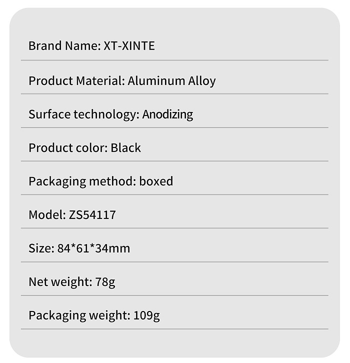 XT-XINTE Lightweight 78g Aluminum Camera Cage for Insta360 Go Ultra Quick Mount Protection Anti Fall Multi Expansion Action Photography