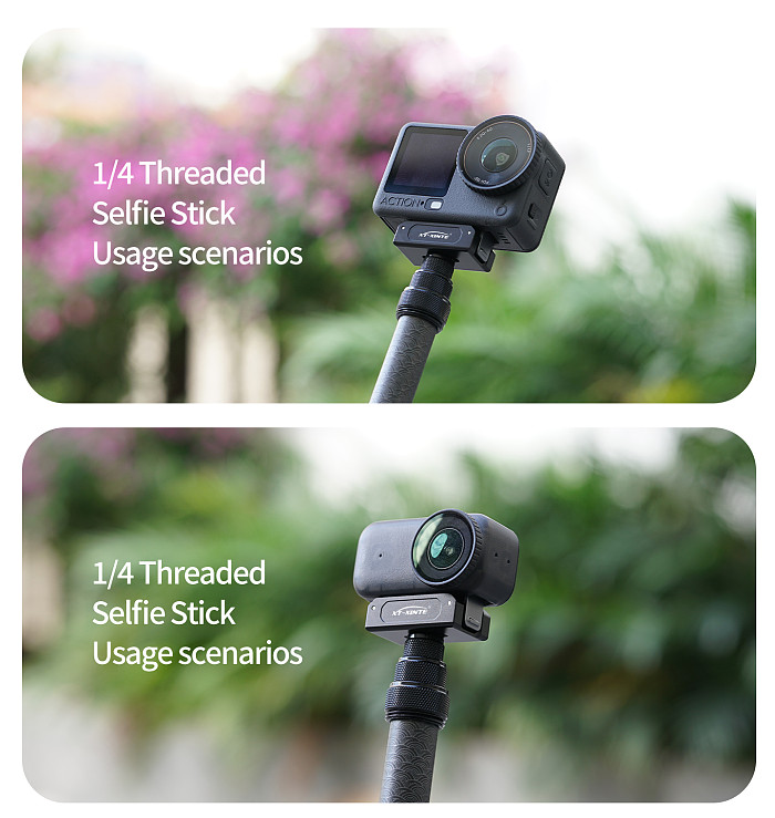 XT-XINTE Aluminum Magnetic Quick Release Mount Magnetic Quick Install Base for DJI Action 6 Osmo Nano Anti Slip Shockproof Tripod Bracket