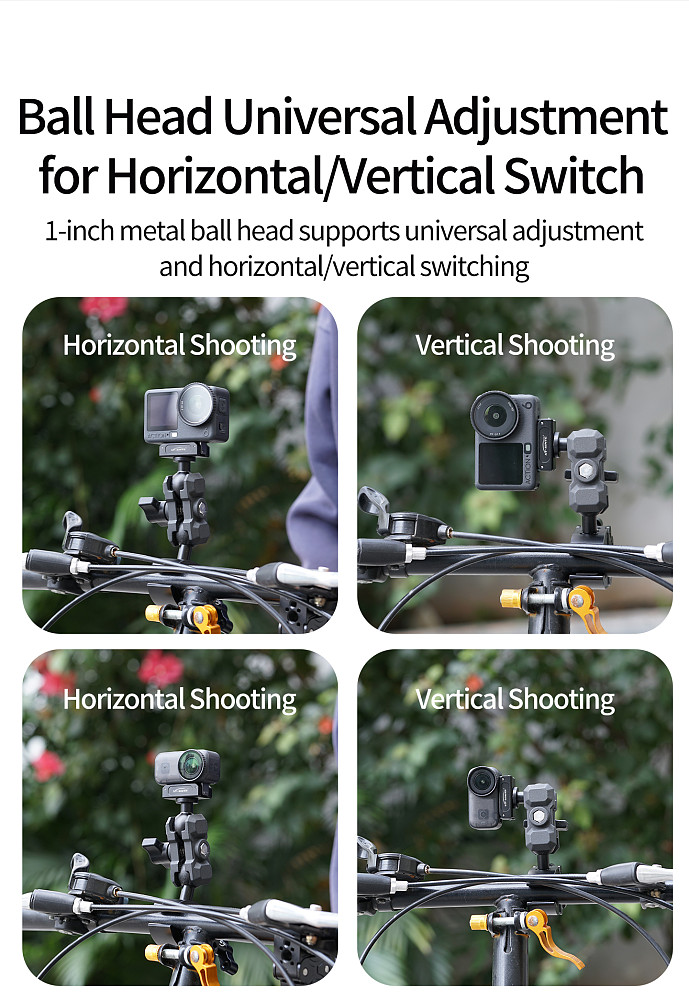 XT-XINTE Aluminum Magnetic Quick Release Mount Magnetic Quick Install Base for DJI Action 6 Osmo Nano Anti Slip Shockproof Tripod Bracket