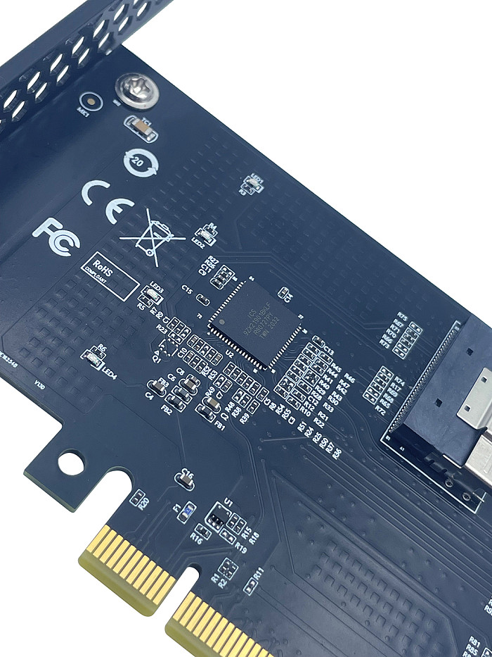 SFF-8654 8i Adapter Card SlimSAS 4.0 for External PCIe Gen4 Graphics Card Splitting For ATX Motherboards