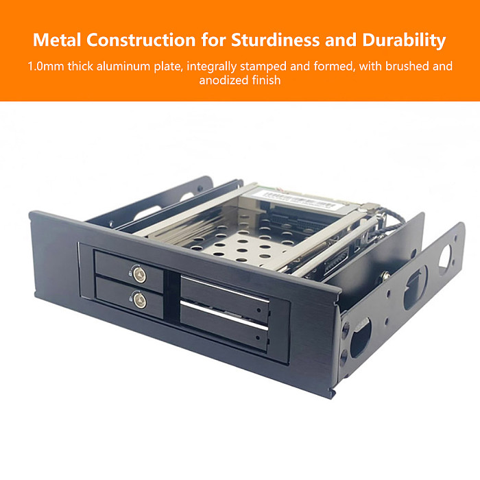 TOOLFREE 2.5  HDD Optical Drive Bay Enclosure Mobile Rack / Hard Drive Caddy