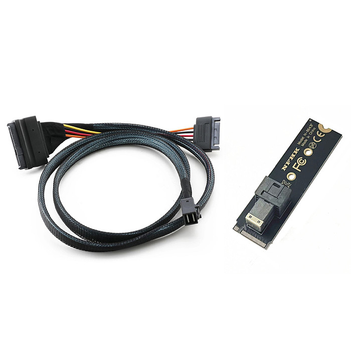 NVMe M.2 PCIe SSD to SFF-8643 Adapter Card Converter Board 