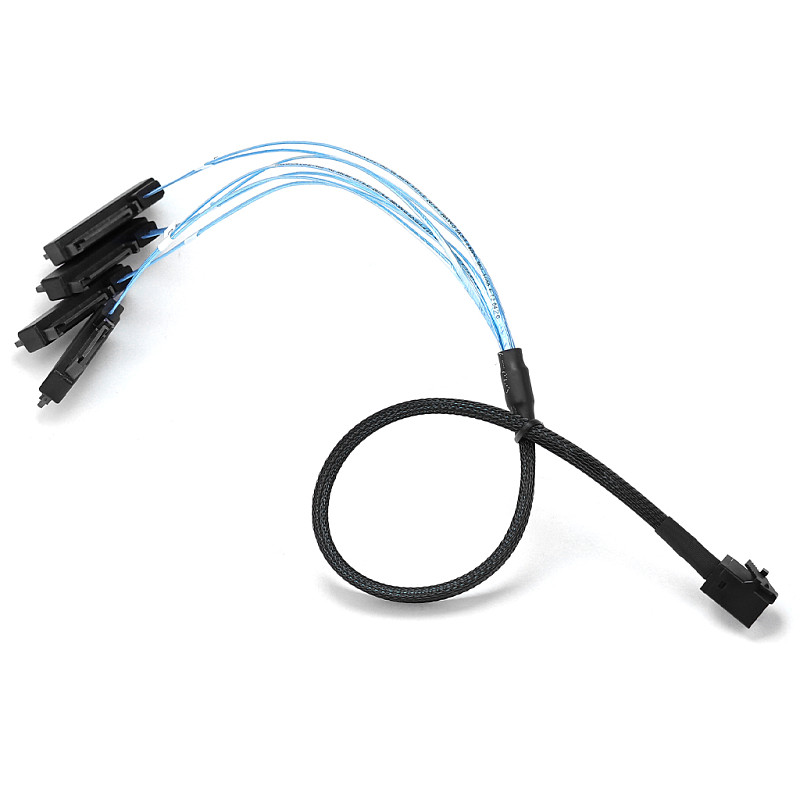 MINI SATA HD SFF-8643 to SAS SFF-8482 29P 2-in-1 High-Speed Server Cable 50cm/100cm