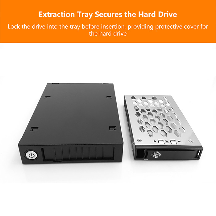 TOOLFREE U.2/U.3 NVMe PCIe 4.0 SSD Floppy Bay Hard Drive Mobile Rack / Hard Drive Enclosure 2.5inch U.2 NVMe SSD Drive Bay Enclosure