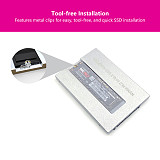 TOOLFREE M.2 NVMe SSD to U.2 SSD Hard Drive Adapter Enclosure PCIe 5.0 Aluminum Alloy Shell Case