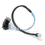 MINI SATA HD SFF-8643 to SAS SFF-8482 29P 2-in-1 High-Speed Server Cable 50cm/100cm
