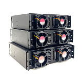 TOOLFREE 4-Bay 2.5  U.2/U.3 PCIe 4.0 64Gbps Optical Drive Bay Hard Drive Enclosure