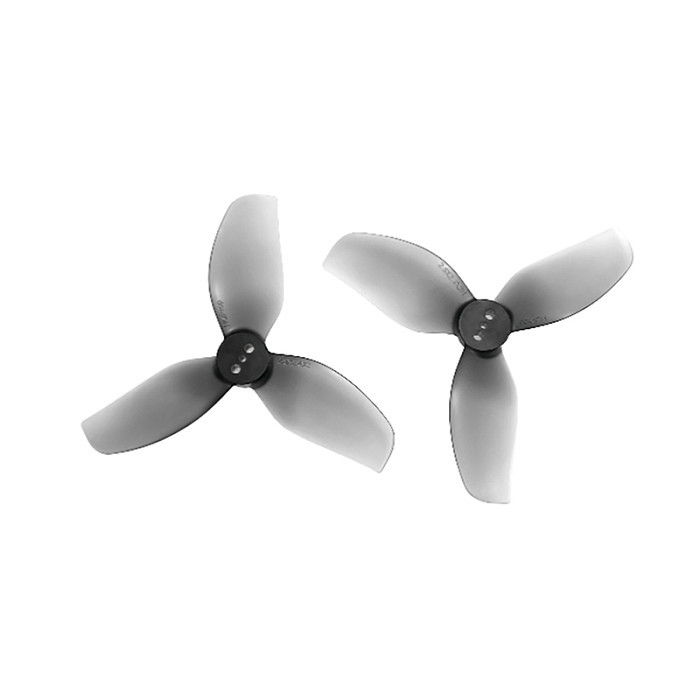 HQProp T2.8x2.4x3 Tri-Blade Propeller – Gray 2CW+2CCW for 2.8  FPV Drone – PC Material