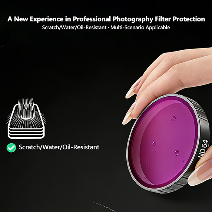 ND16 Filter for DJI Osmo Action 3 4 5 Pro Camera Neutral Density Lens