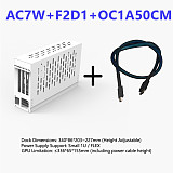 AC7 OCuLink Docking Station External Graphics Card Dock Portable GPU Case for Laptop & Mini PC