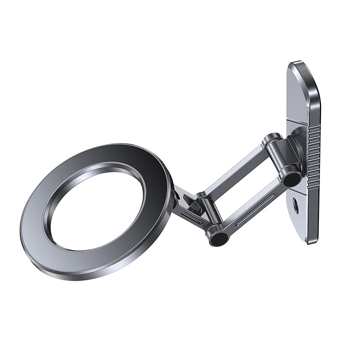 Aluminum Alloy Phone Stand MagSafe Compatible Double-Sided Magnetic N52 Magnet Metal Foldable Phone Holder