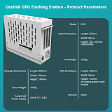 AC7 OCuLink Docking Station External Graphics Card Dock Portable GPU Case for Laptop & Mini PC