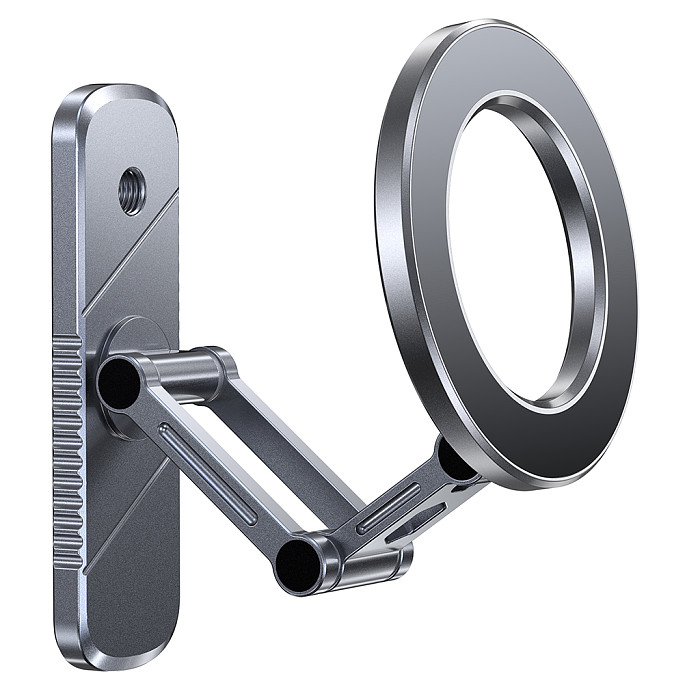 Aluminum Alloy Phone Stand MagSafe Compatible Double-Sided Magnetic N52 Magnet Metal Foldable Phone Holder